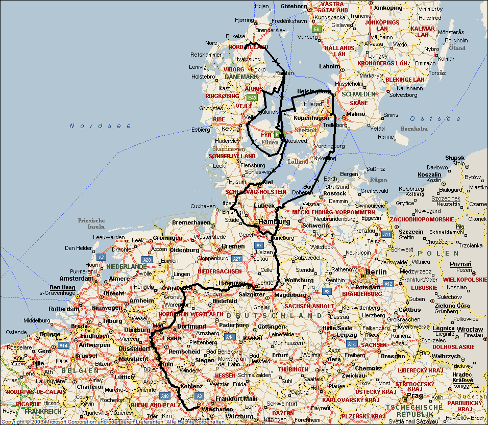 Sommer 2006 -Karte